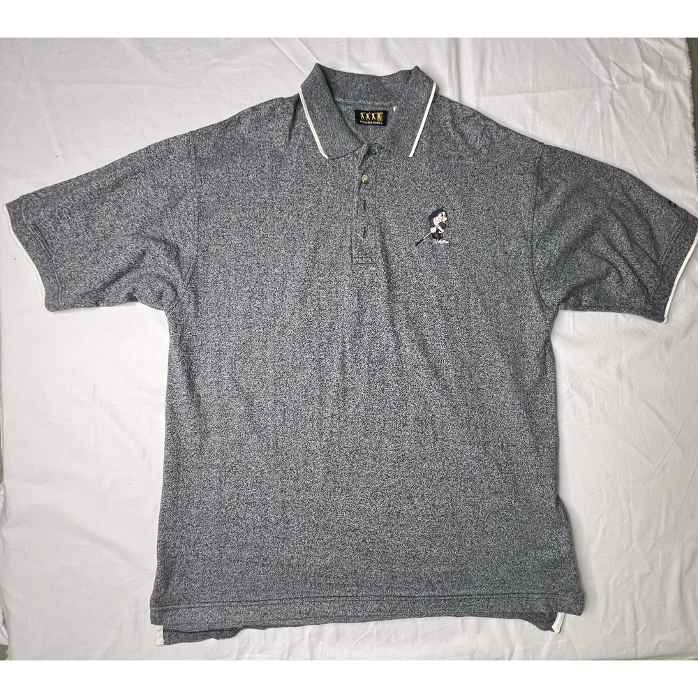 Foursome Mens Polo Shirt Grumpy Golf Seven Dwarves Short Sleeve Large L Golfing - Picture 2 of 12
